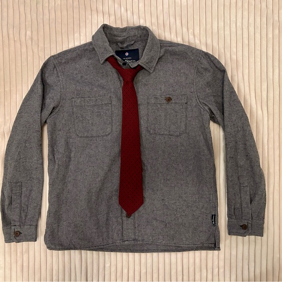 Ben Sherman 100% Charcoal Button Down - Picture 3 of 8